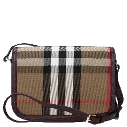 Brown Fabric Crossbody Bag