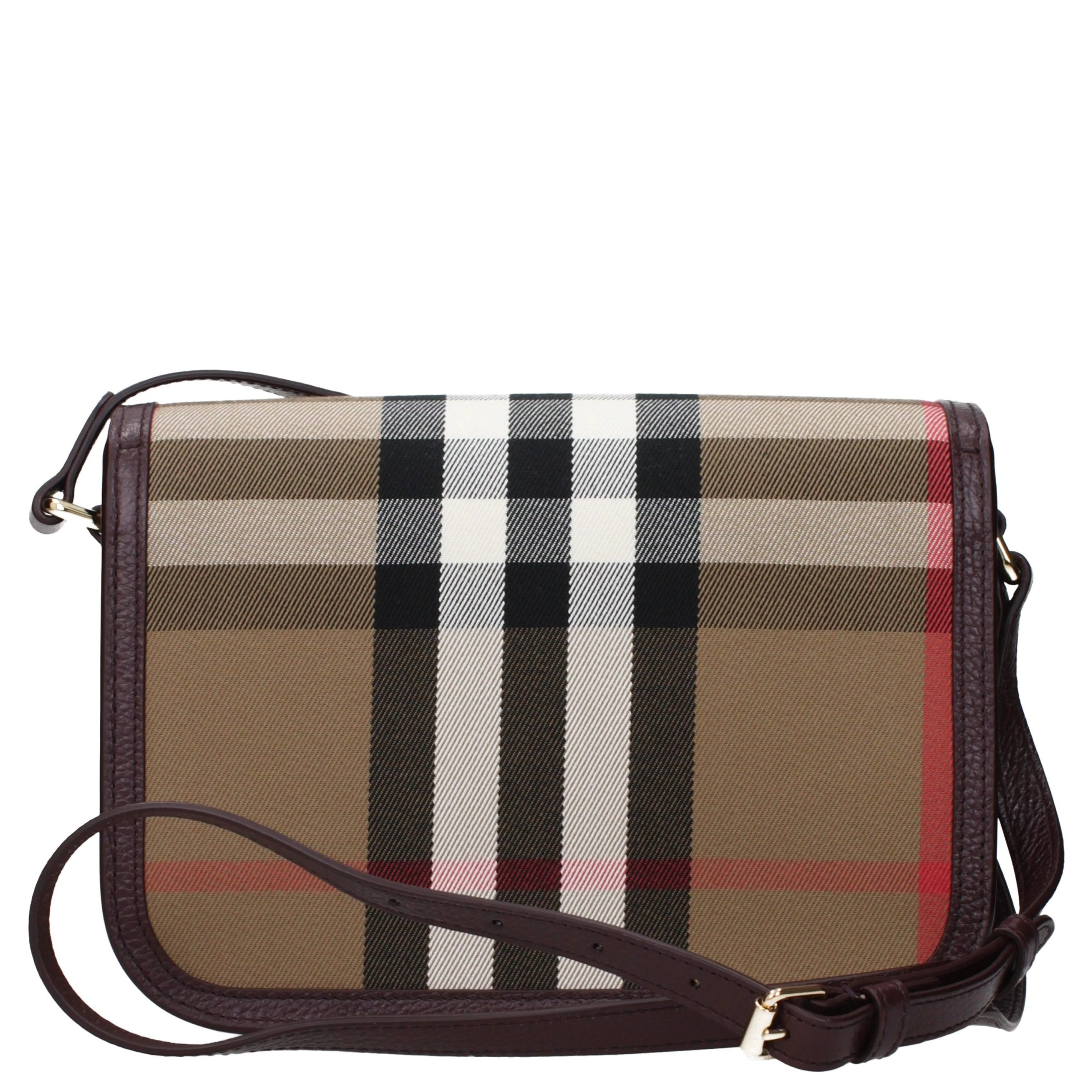 Brown Fabric Crossbody Bag