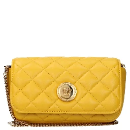 Yellow Leather Crossbody Bag