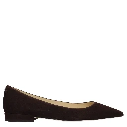 Brown Leather Ballet Flats