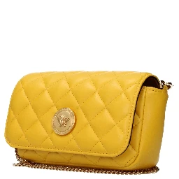 Yellow Leather Crossbody Bag