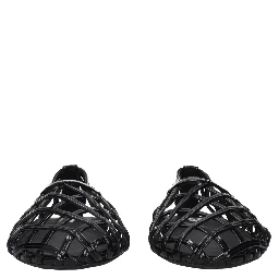 Black Leather Ballet Flats