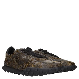 Black Leather Sneakers