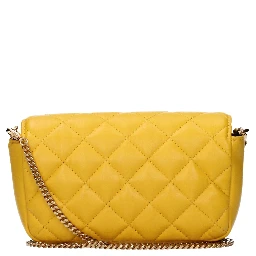 Yellow Leather Crossbody Bag