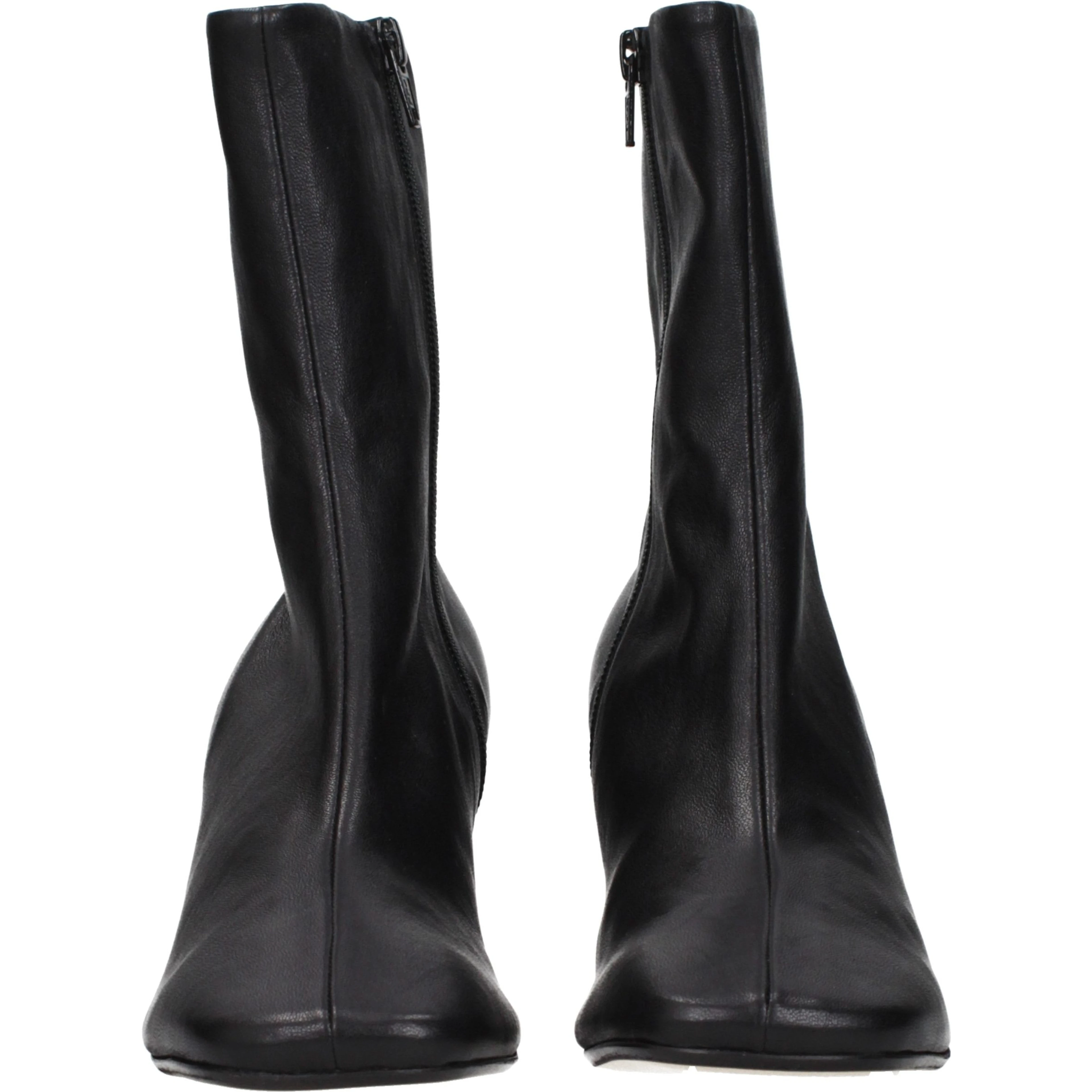 Black Leather Ankle Boots