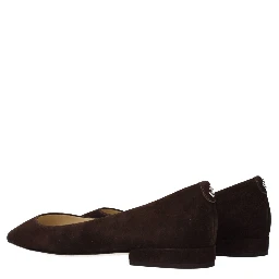 Brown Leather Ballet Flats
