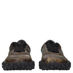 Black Leather Sneakers