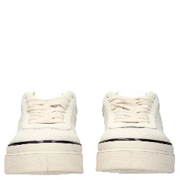 Beige Fabric Platform Sneakers