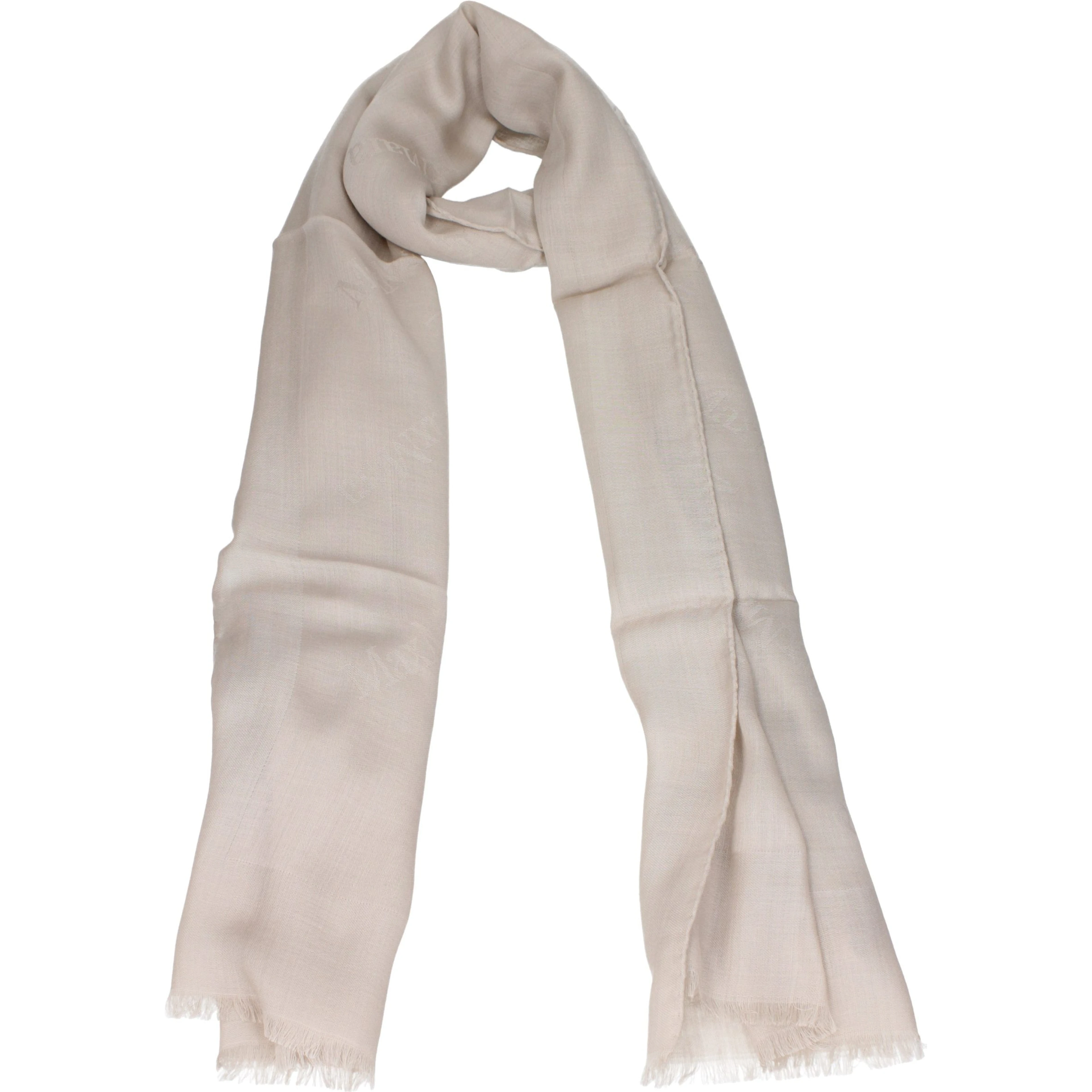 Beige Wool Foulard