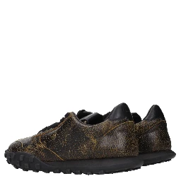 Black Leather Sneakers