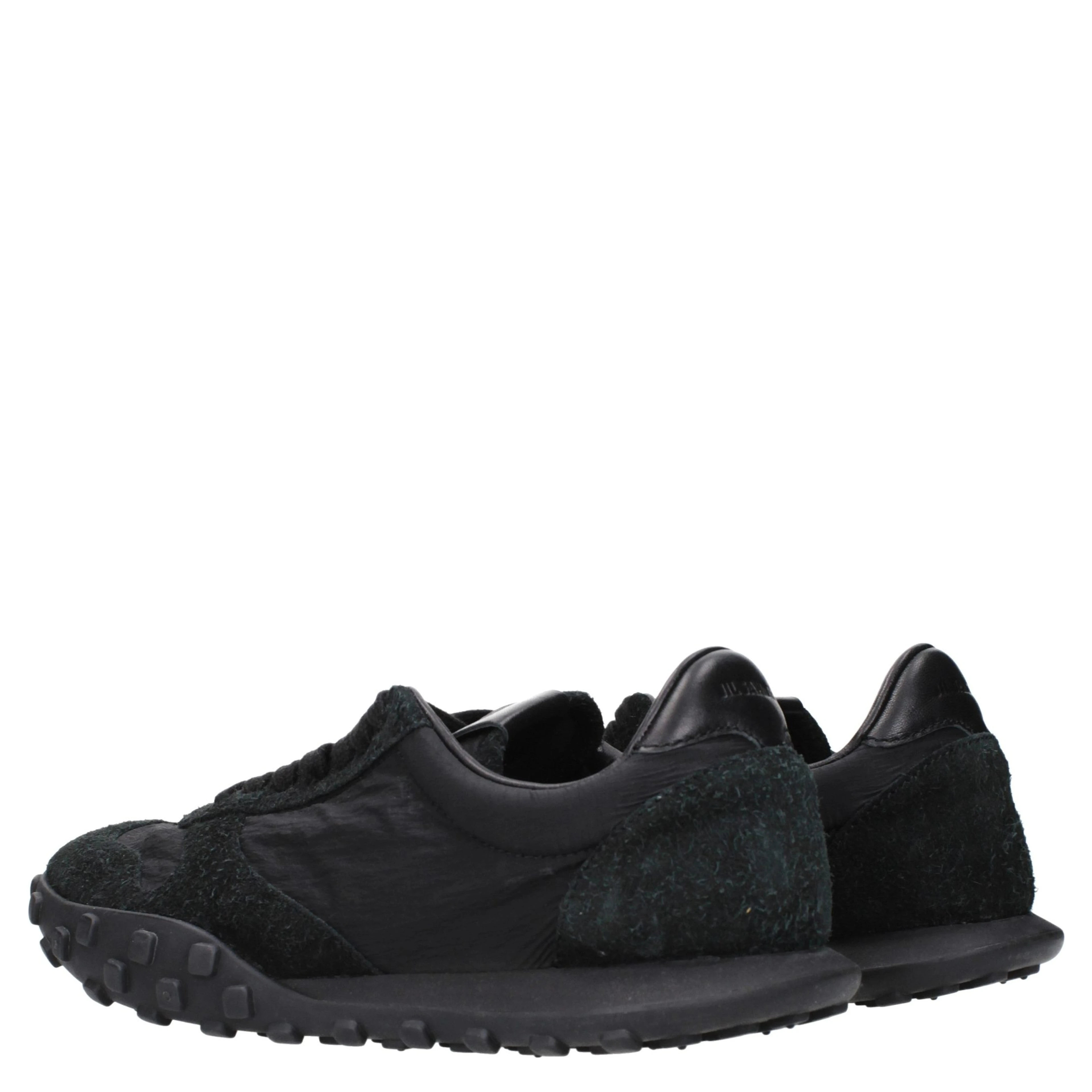 Black Fabric Sneakers