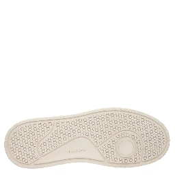 Beige Fabric Platform Sneakers