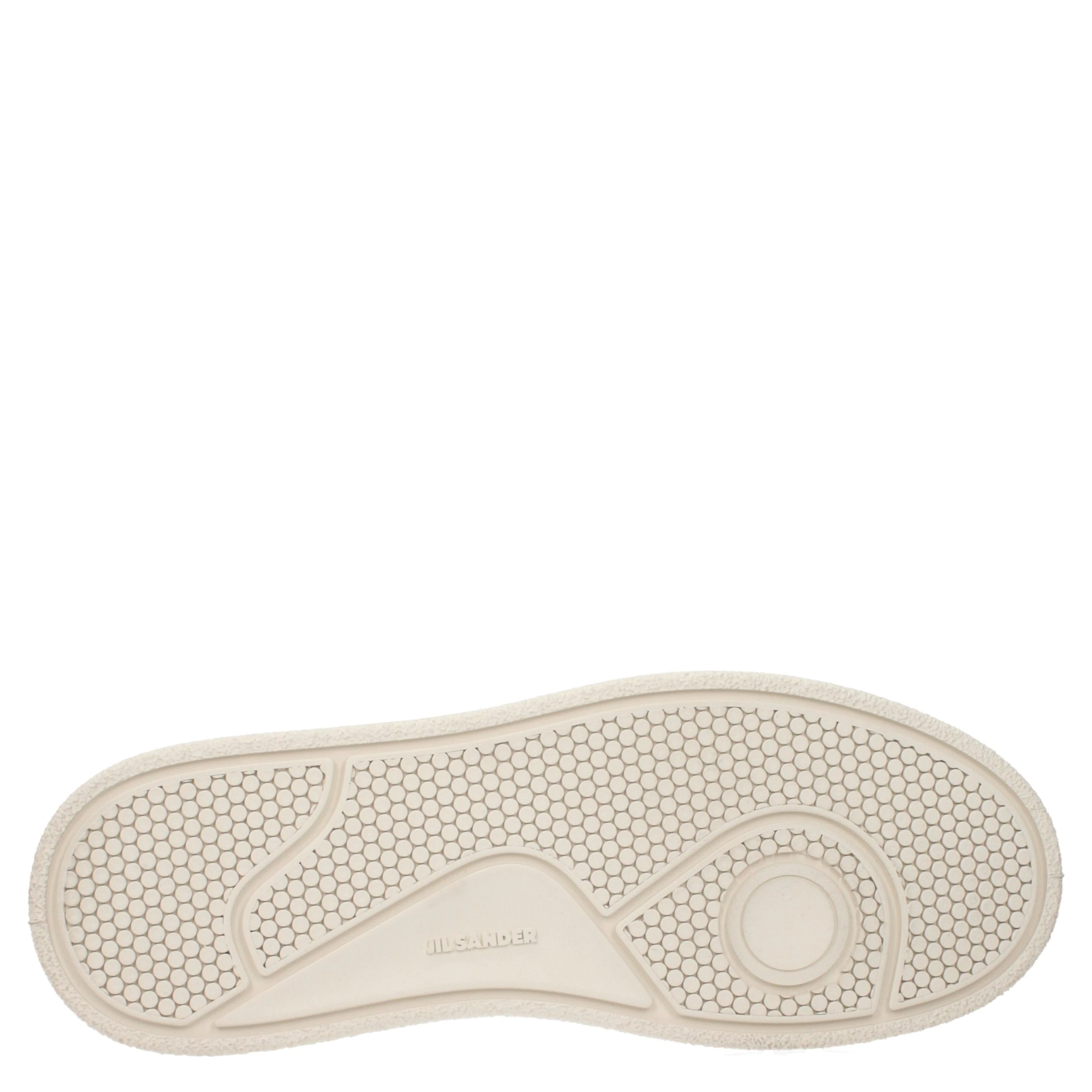 Beige Fabric Platform Sneakers