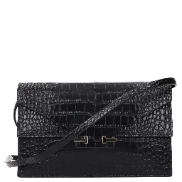 Black Leather Clutch Bag
