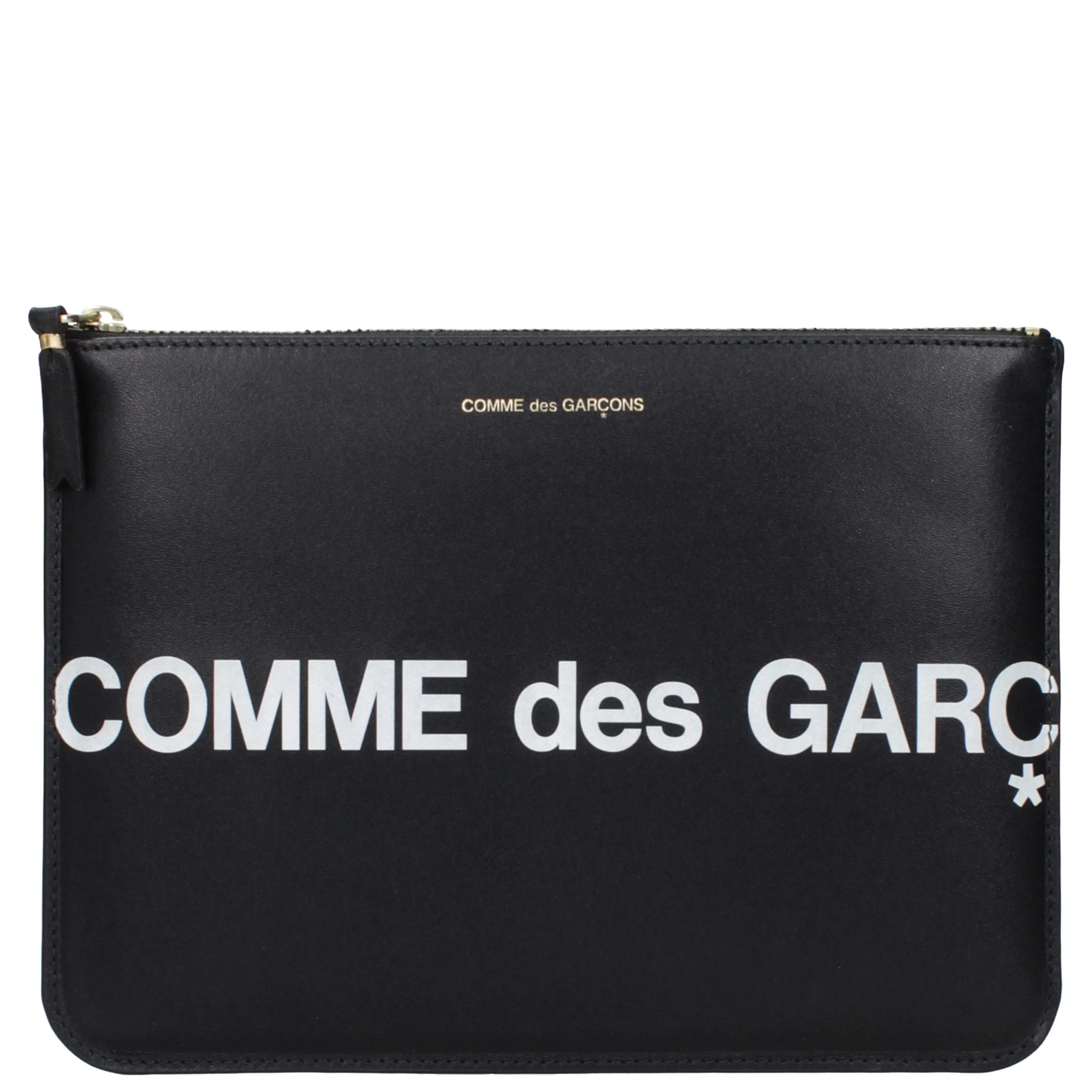 Black Leather Clutch Bag