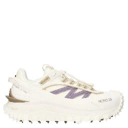 White Fabric Athletic Sneakers