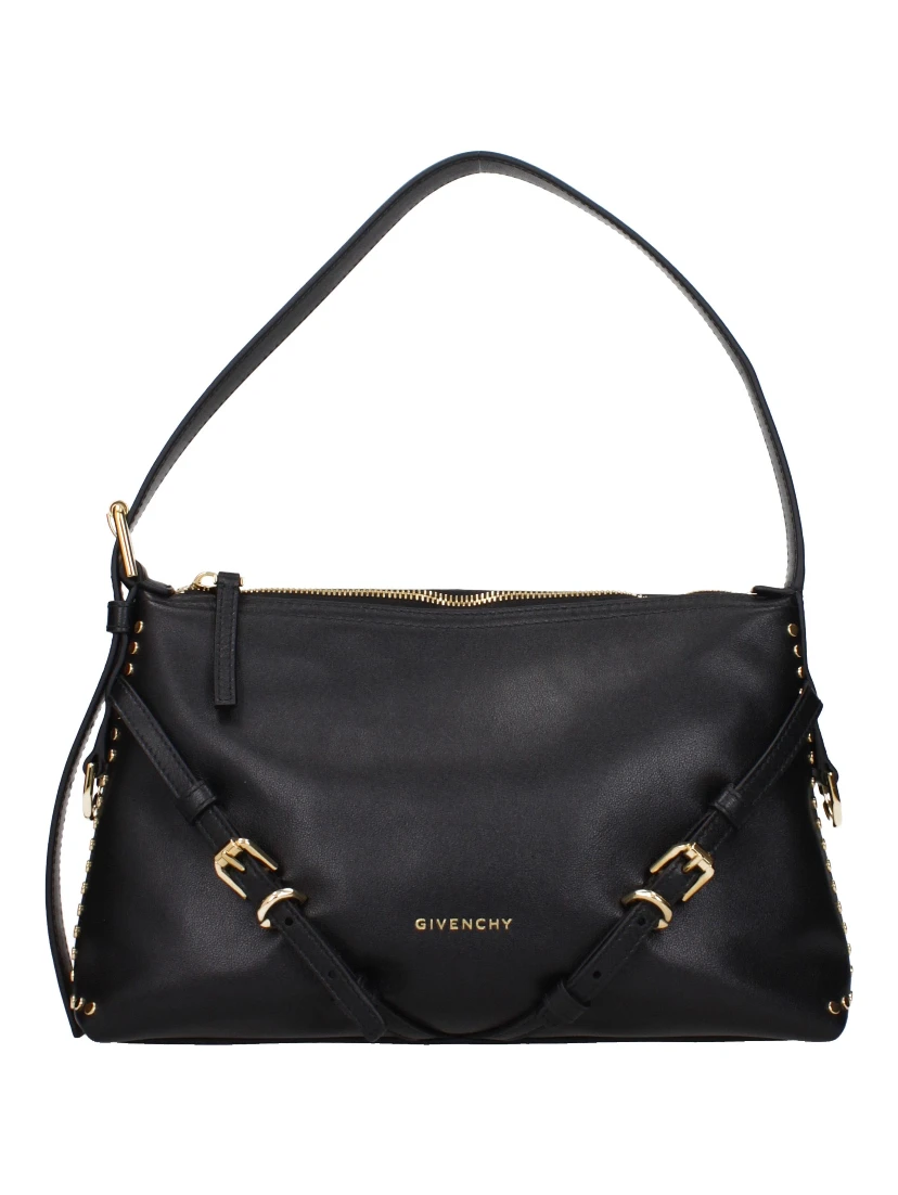Black Leather Shoulder Bag