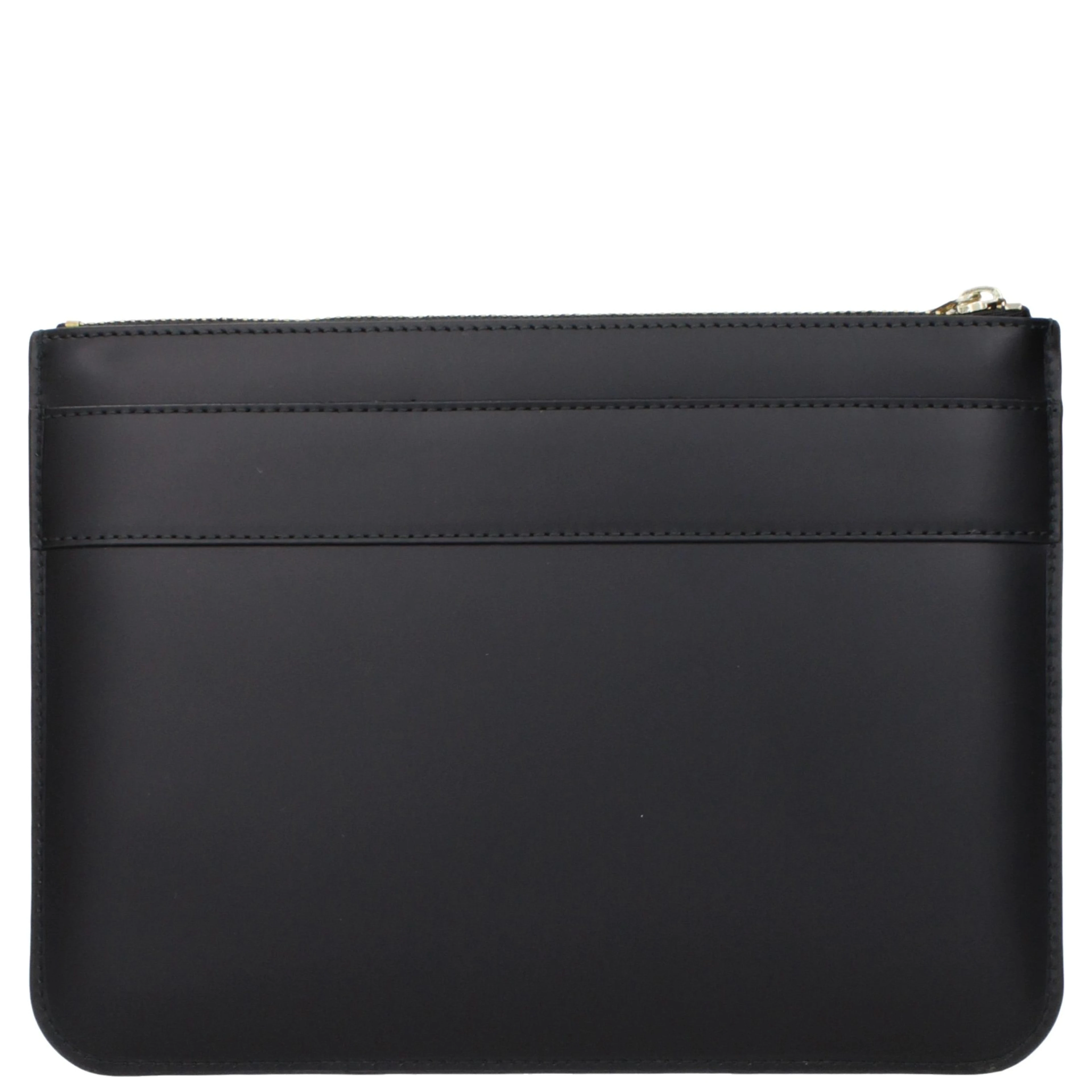 Black Leather Clutch Bag