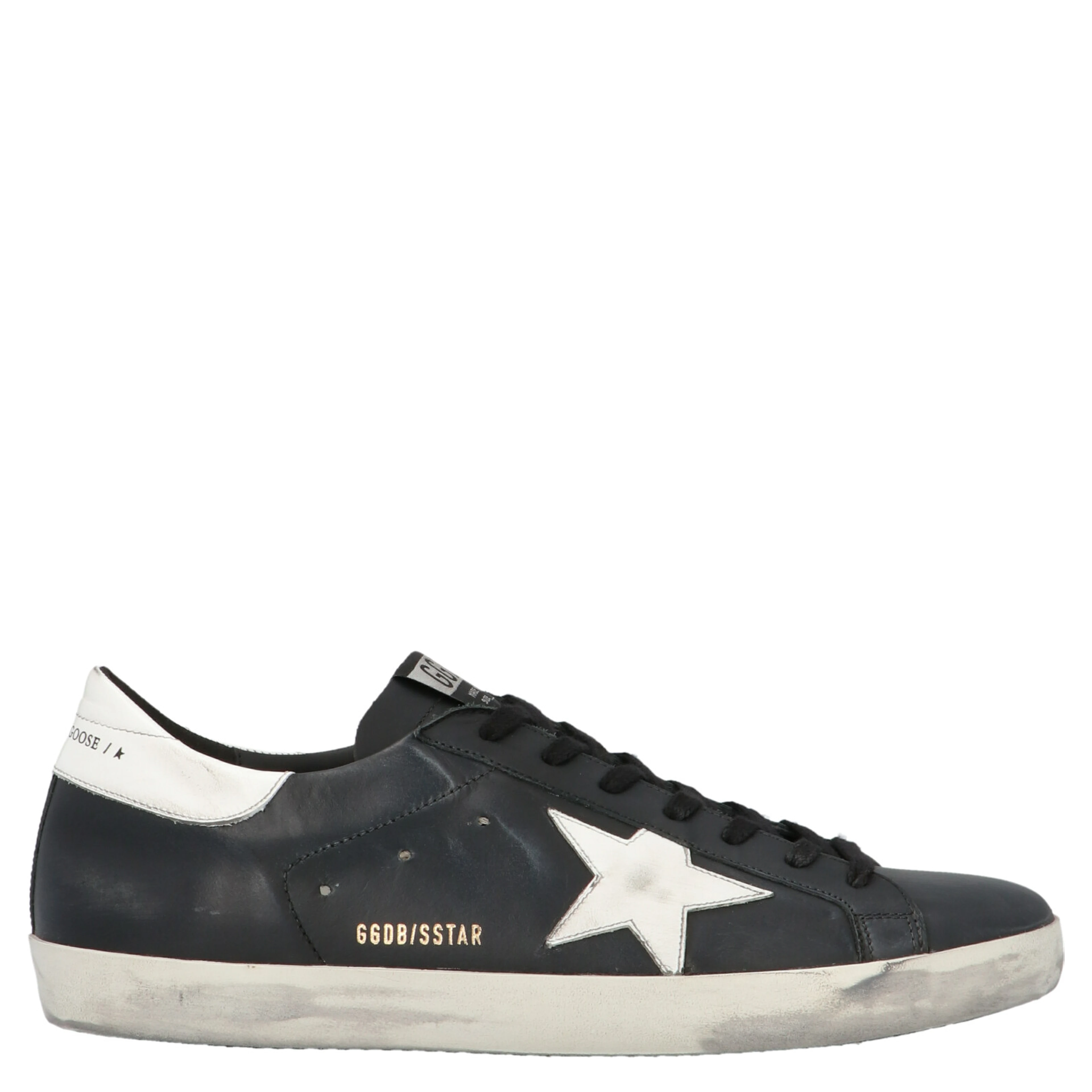 Black Cowhide Low Top Sneakers