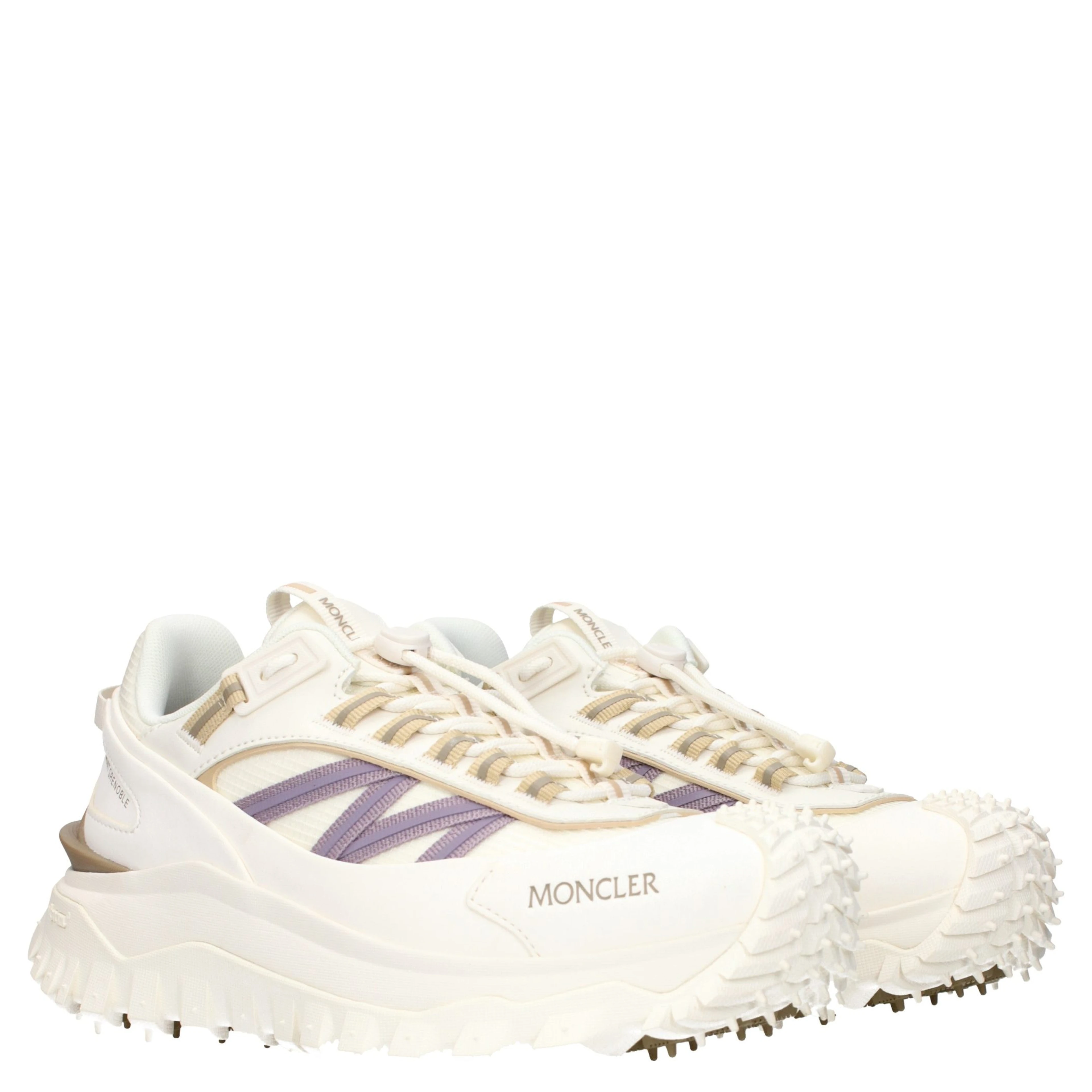 White Fabric Athletic Sneakers