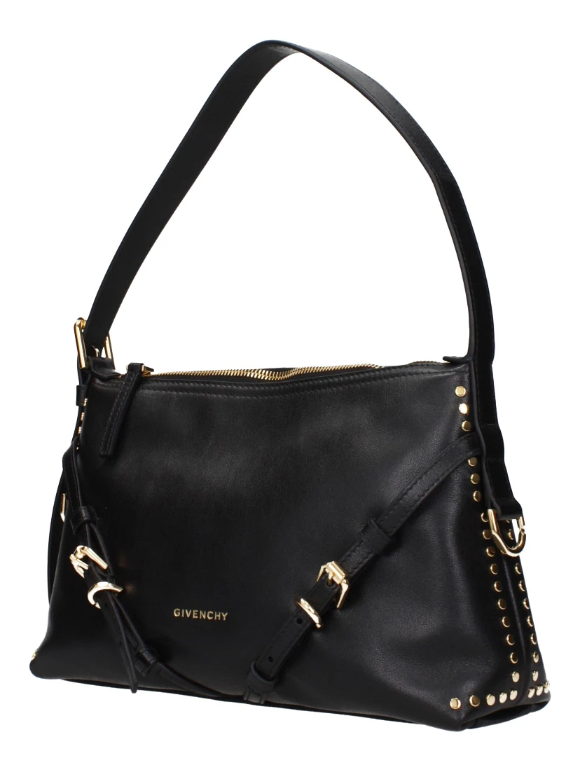 Black Leather Shoulder Bag