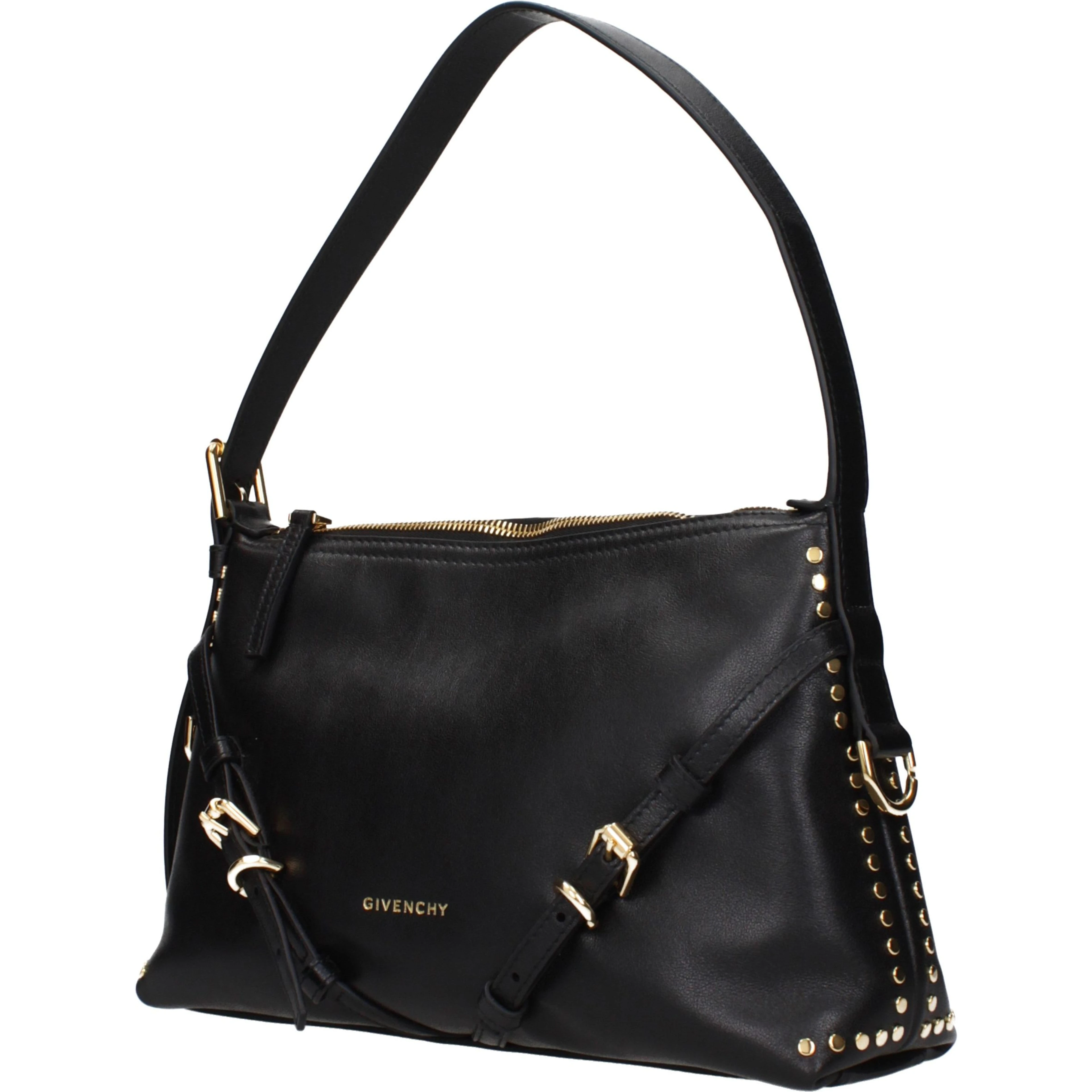 Black Leather Shoulder Bag