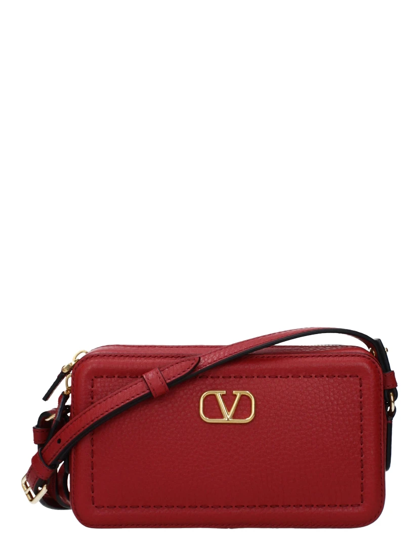 Red Leather Crossbody Bag