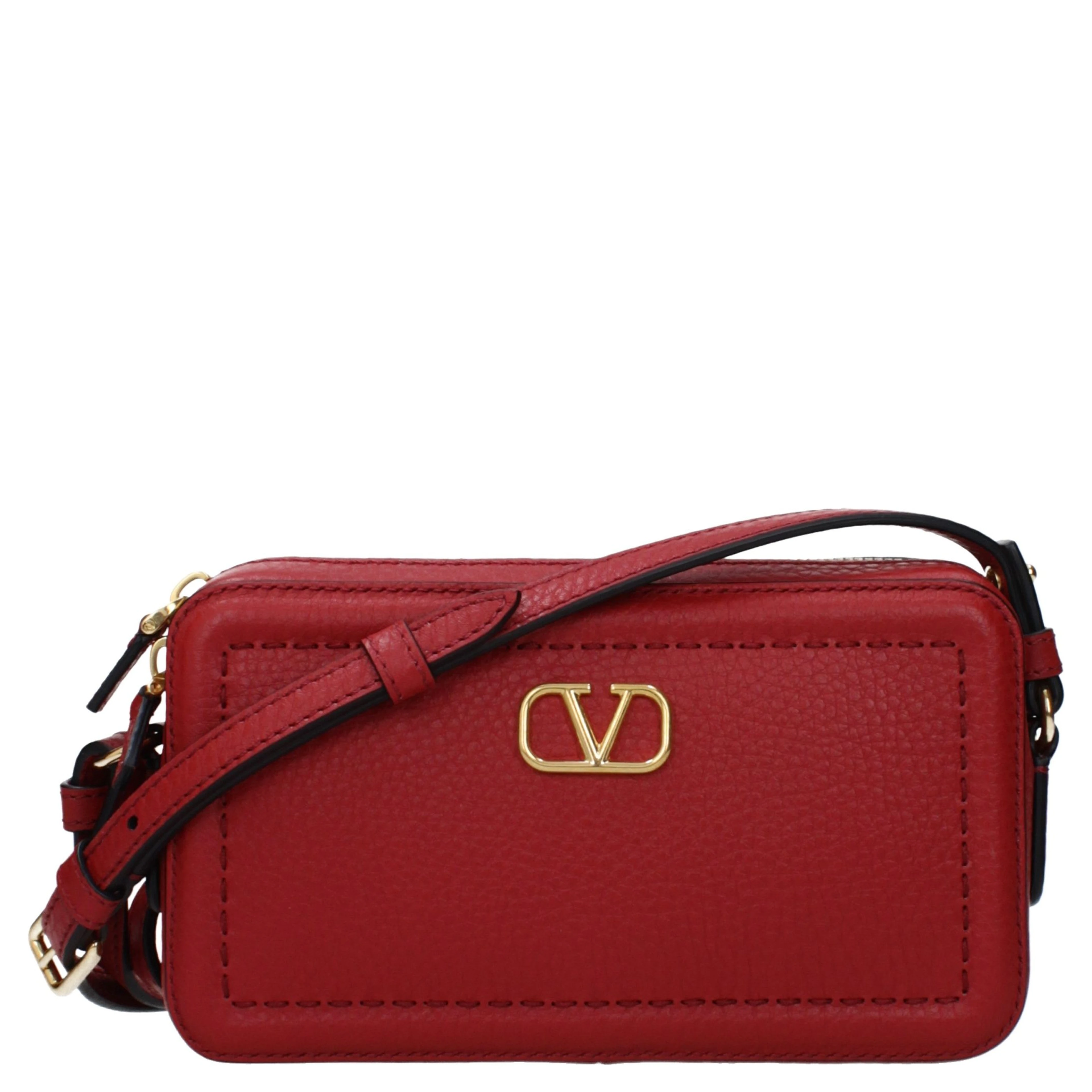 Red Leather Crossbody Bag