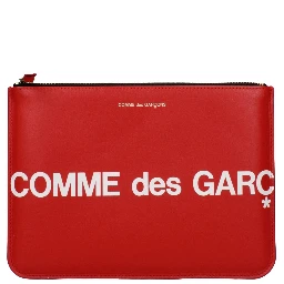 Red Leather Clutch Bag