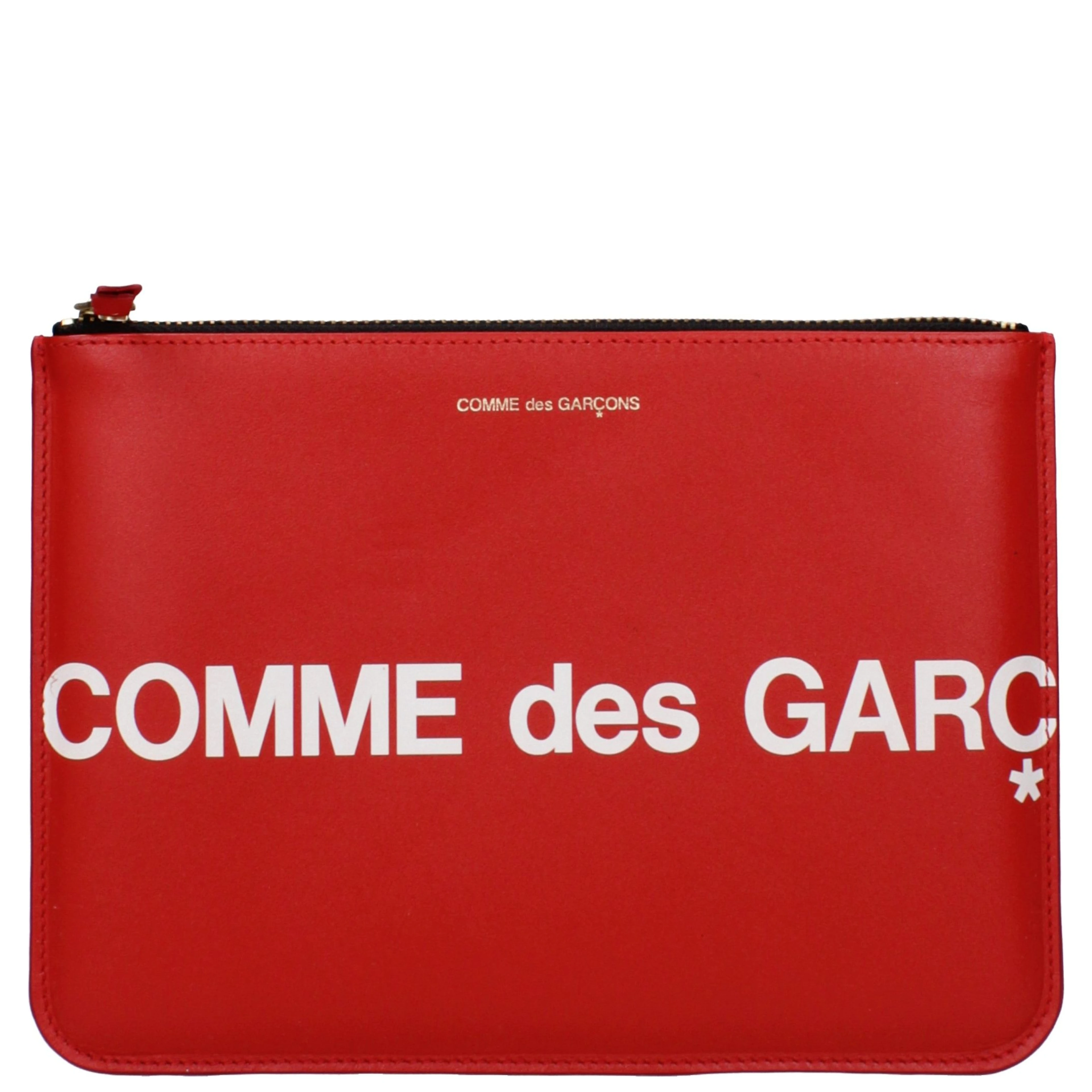 Red Leather Clutch Bag