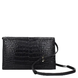 Black Leather Clutch Bag