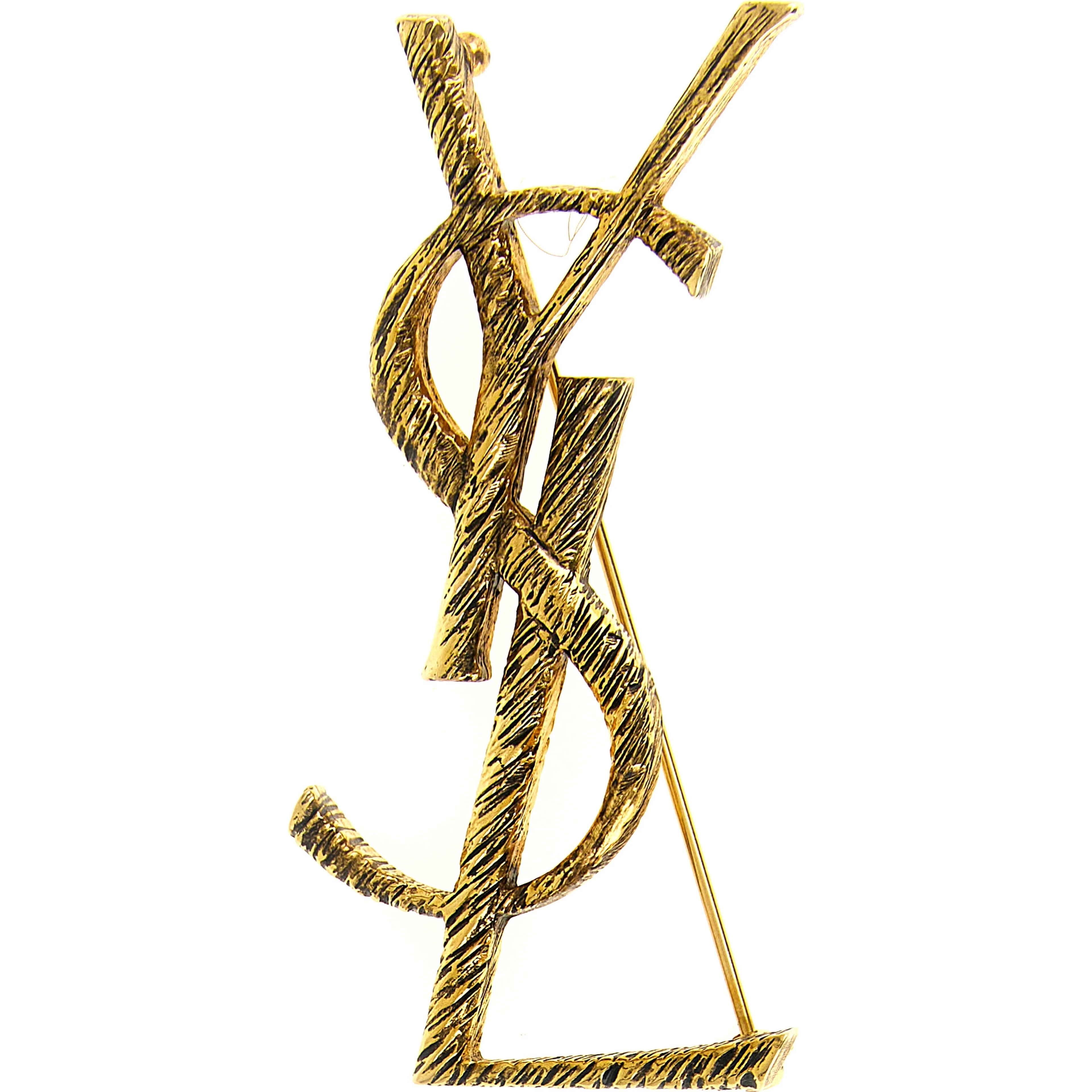 Gold Brass Broch