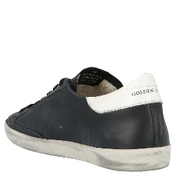 Black Cowhide Low Top Sneakers
