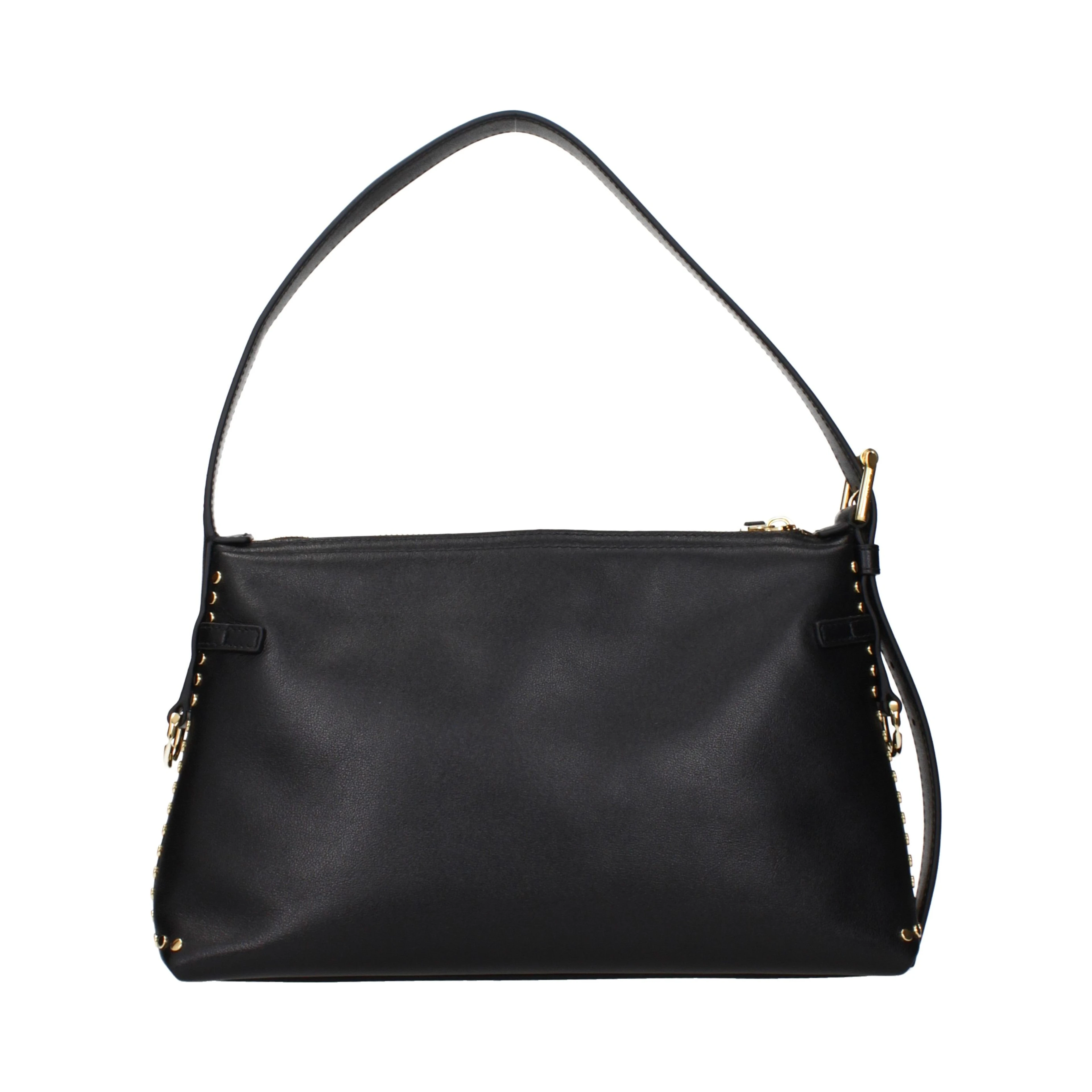 Black Leather Shoulder Bag