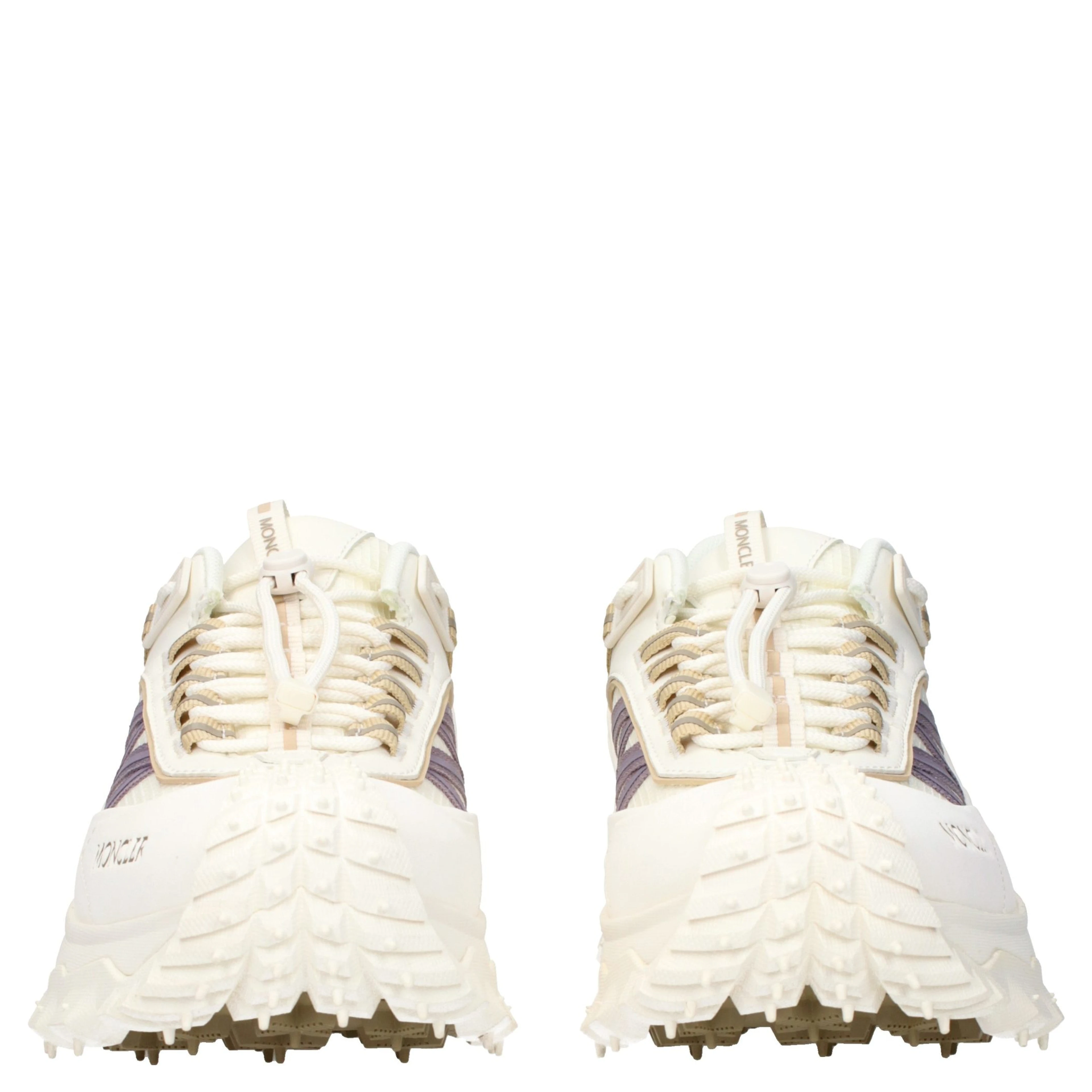 White Fabric Athletic Sneakers