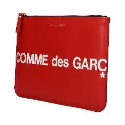 Red Leather Clutch Bag