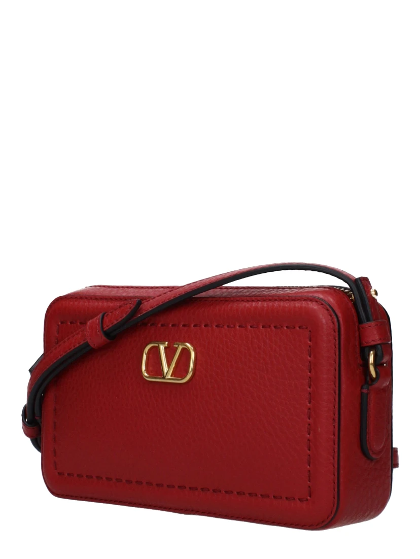Red Leather Crossbody Bag