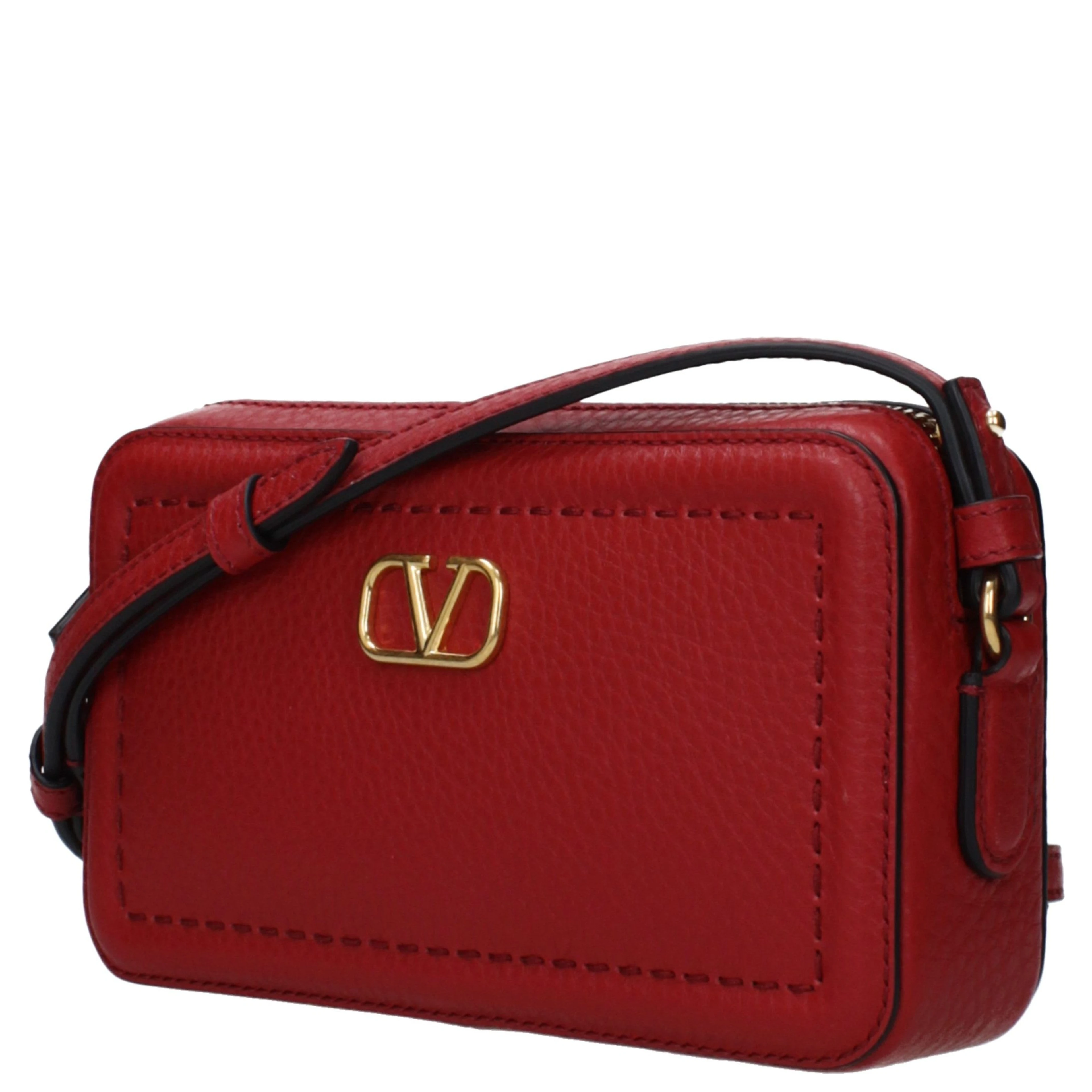 Red Leather Crossbody Bag