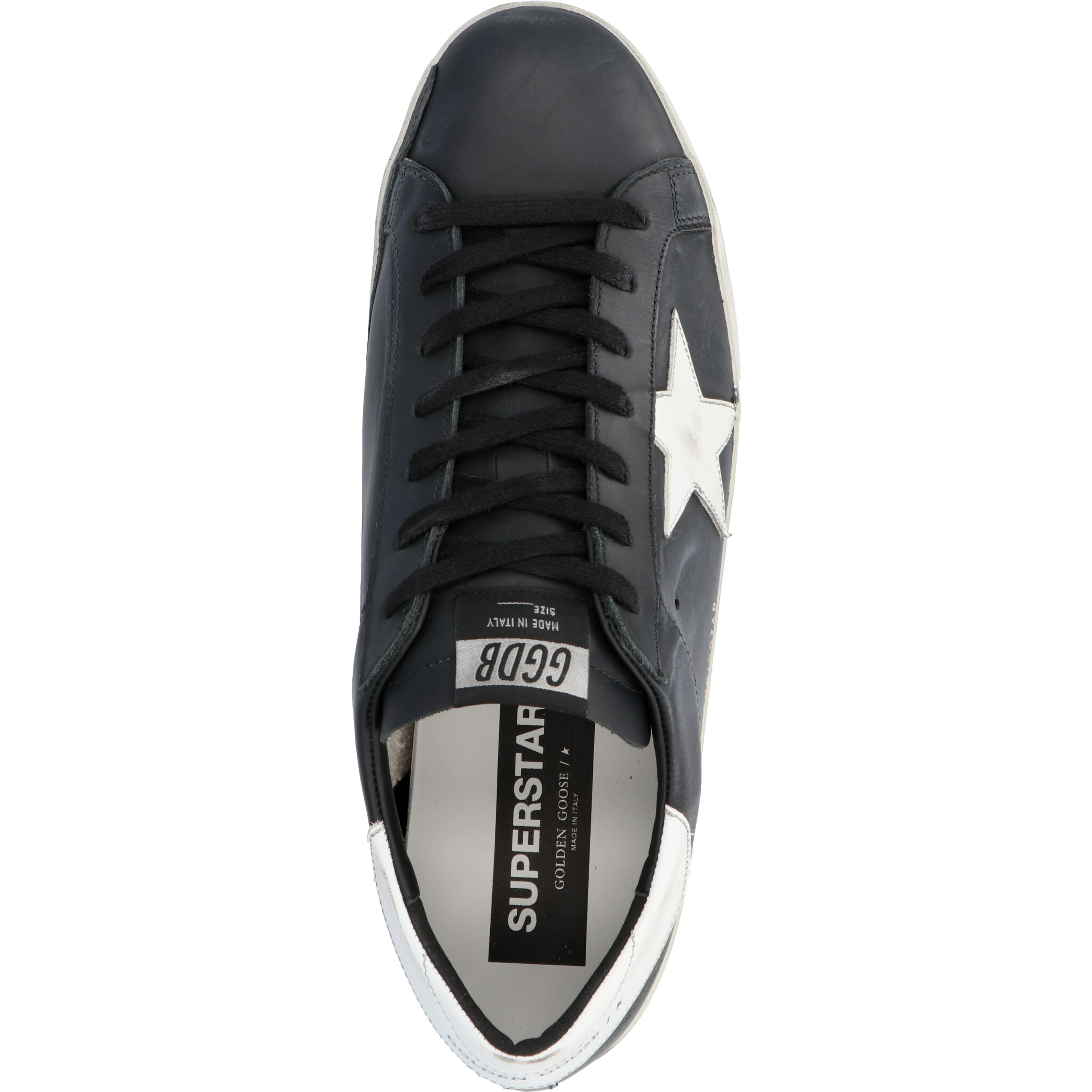 Black Cowhide Low Top Sneakers