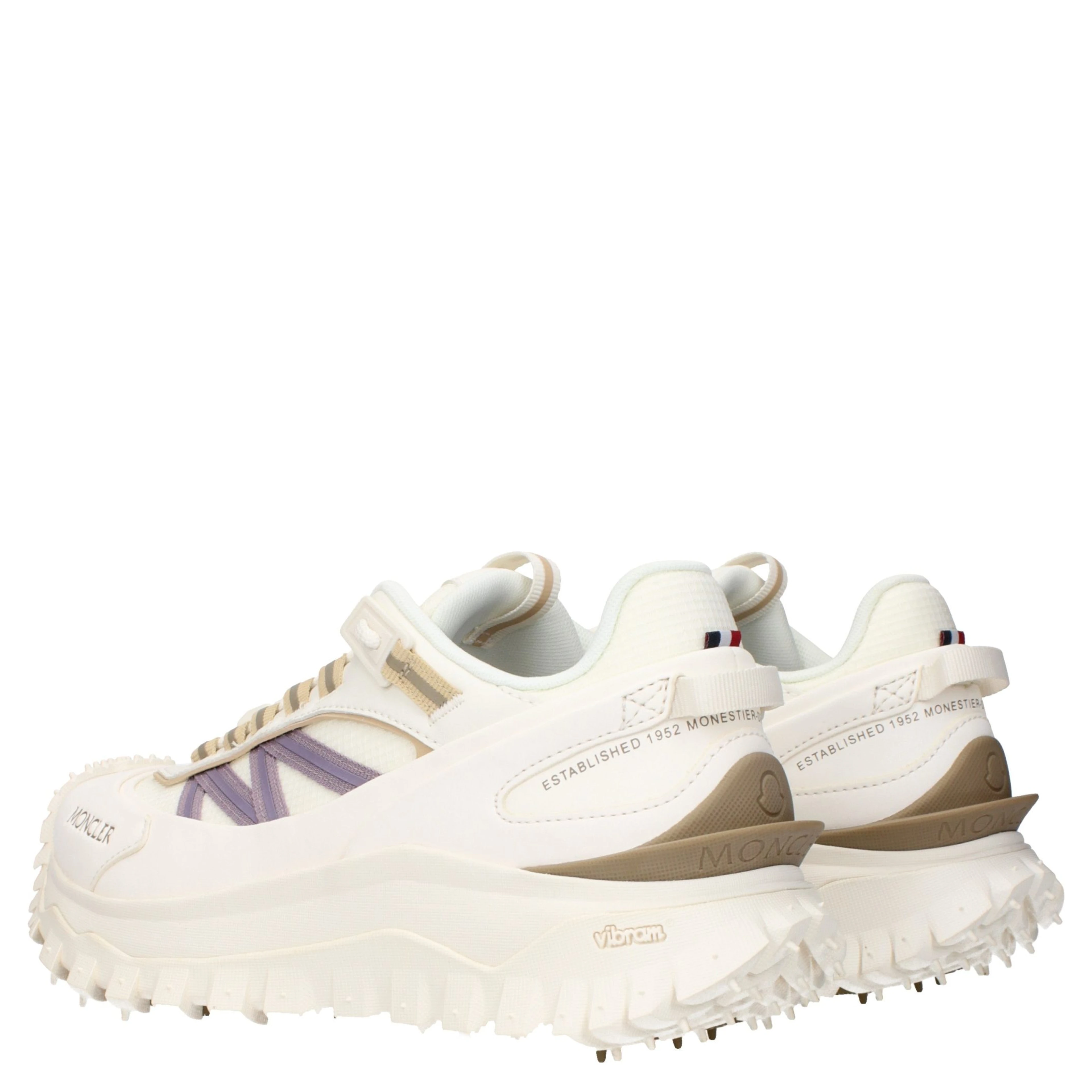 White Fabric Athletic Sneakers