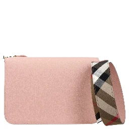Pink Leather Crossbody Bag