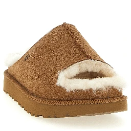 Brown Leather Slides