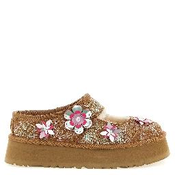 Multicolor Leather Flats