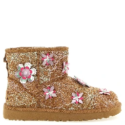 Multicolor Leather Ankle Boots