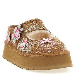 Multicolor Leather Flats