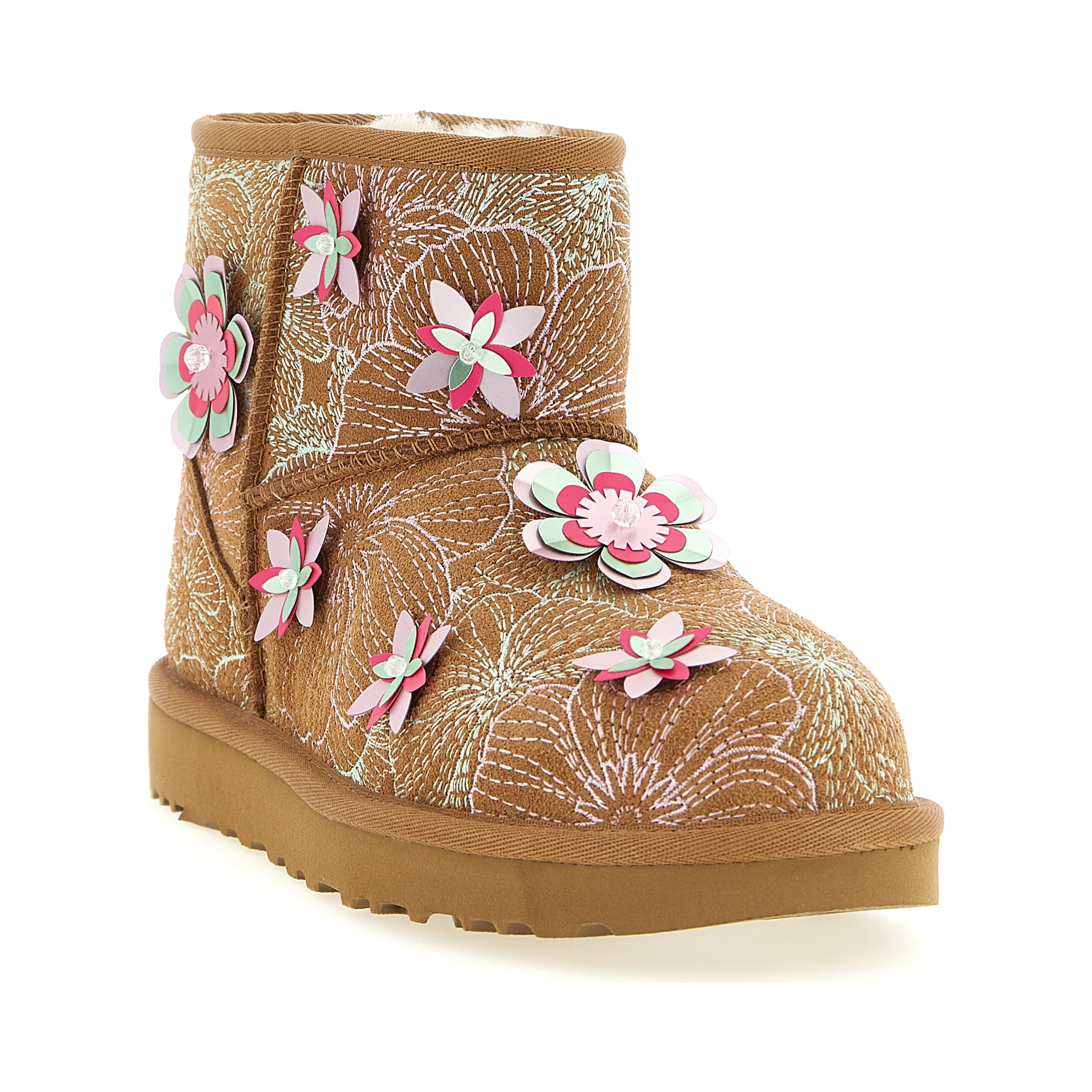 Multicolor Leather Ankle Boots
