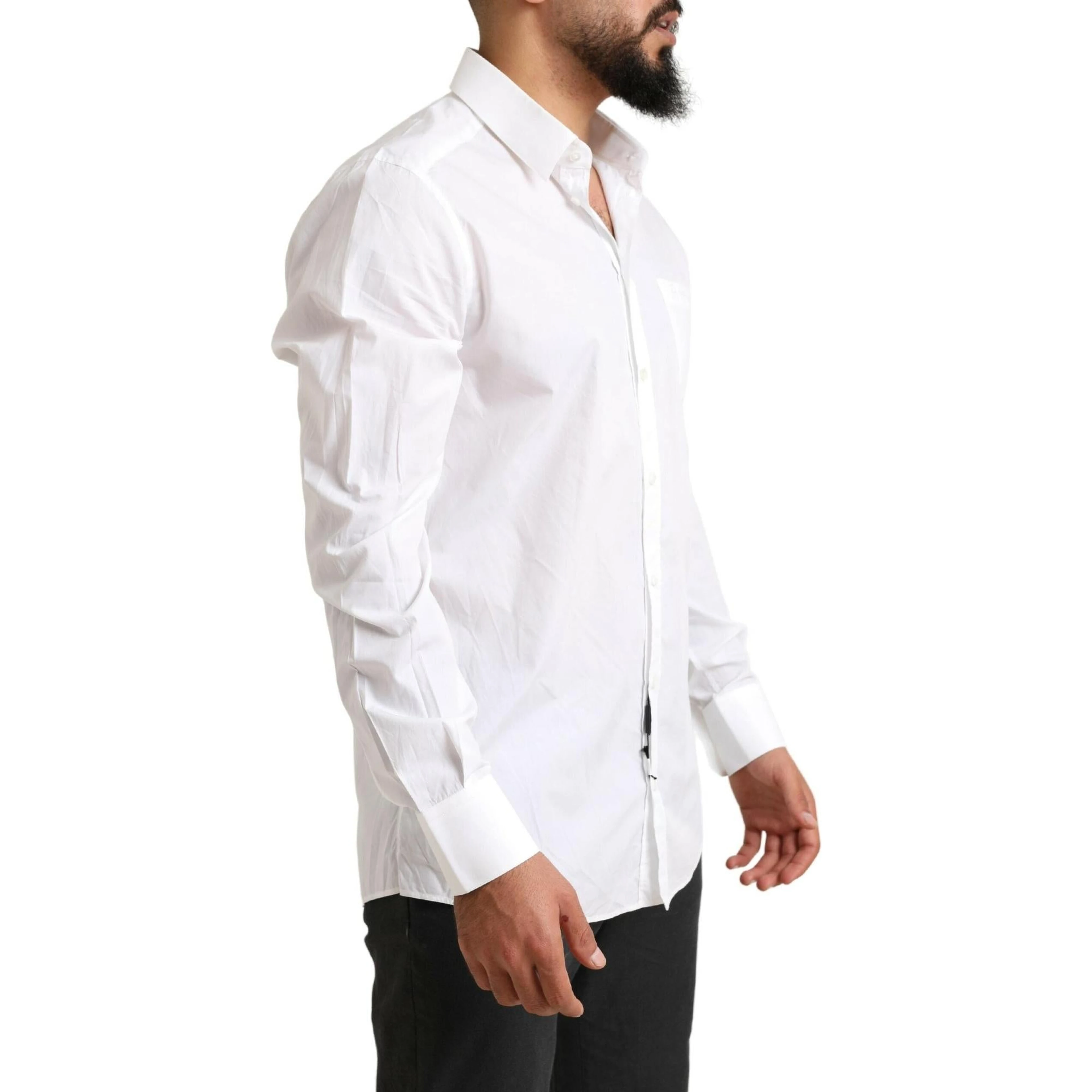 White Cotton Dress Shirt