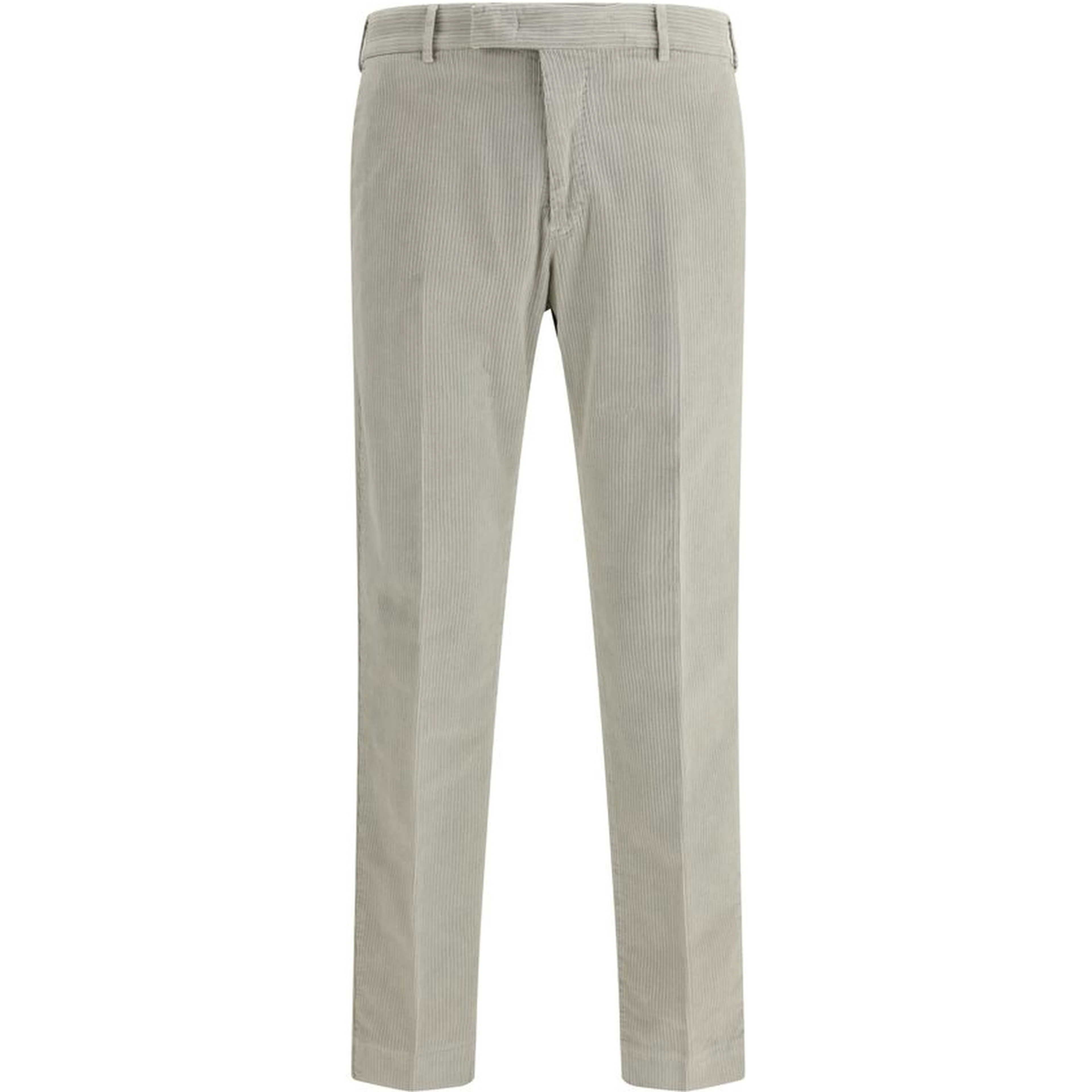 Gray Cotton Casual Pants