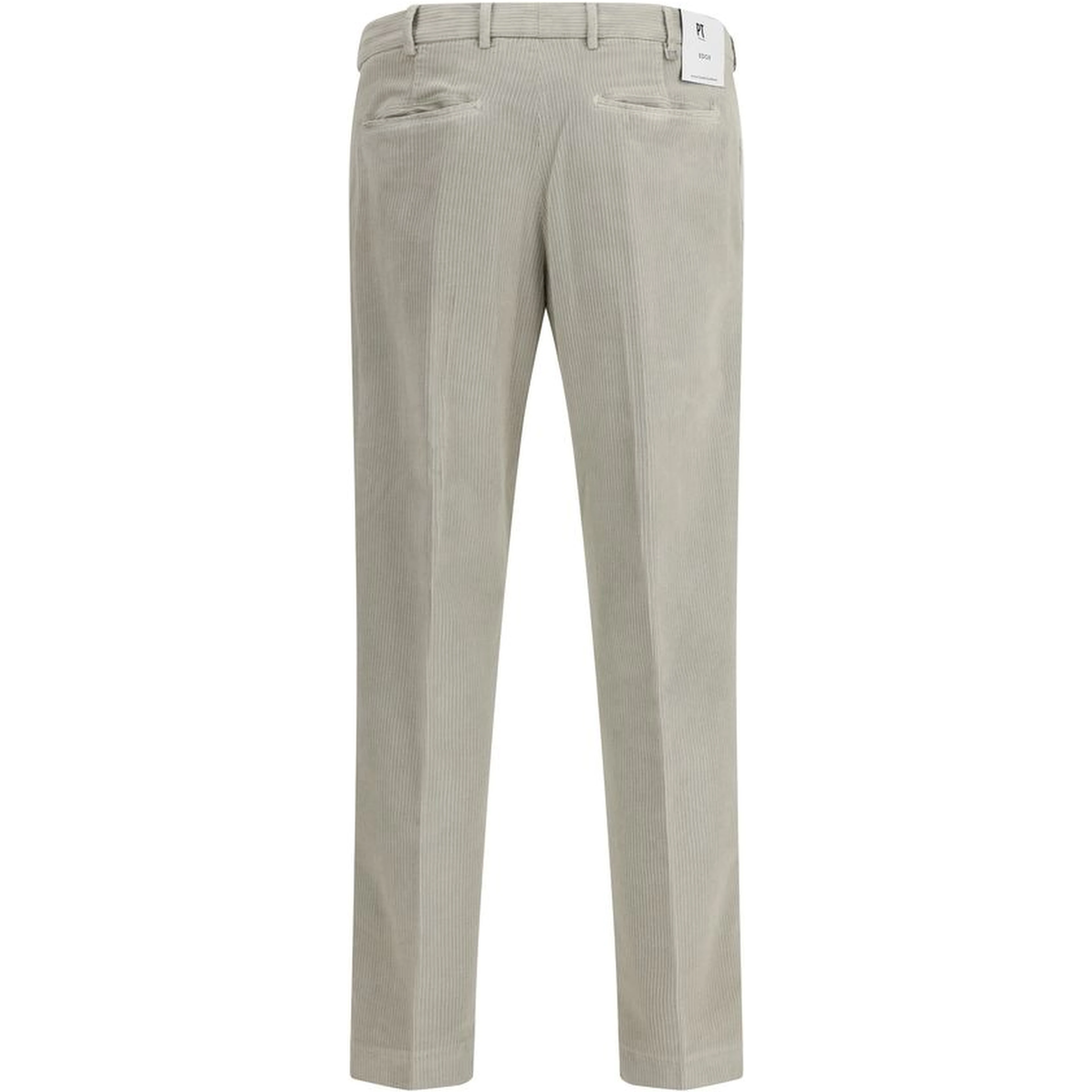 Gray Cotton Casual Pants