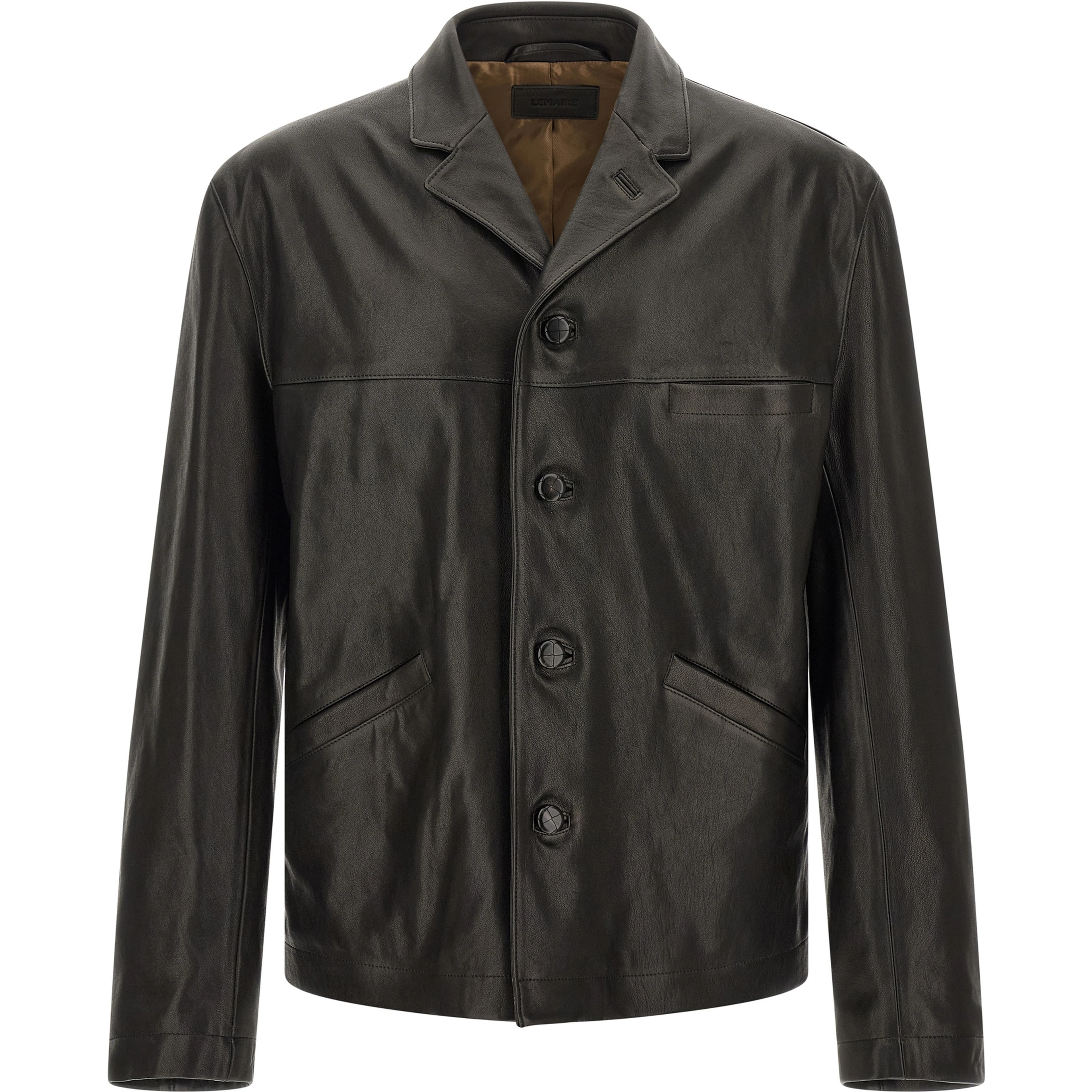 Black Calfskin Leather Jacket